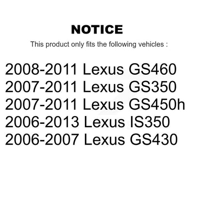 Ceramic Brake Pads Front Rear Kit For Lexus IS350 GS350 GS450h GS430 GS460