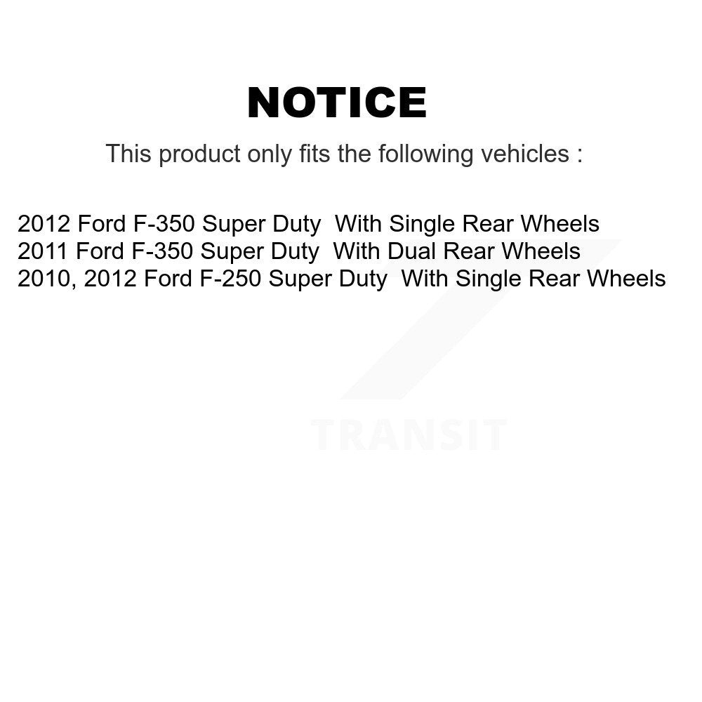 Ceramic Brake Pads Front Rear Kit For Ford F-350 Super Duty F-250