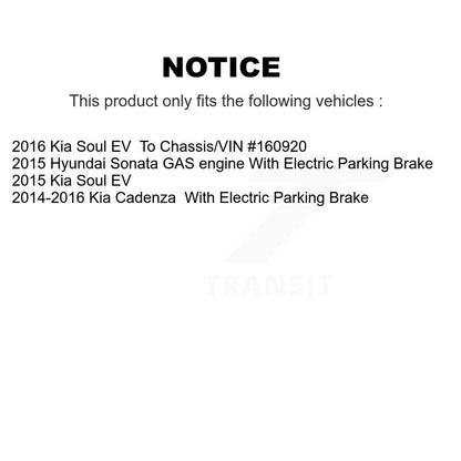 Ceramic Brake Pads Front Rear Kit For Hyundai Sonata Kia Soul EV Cadenza