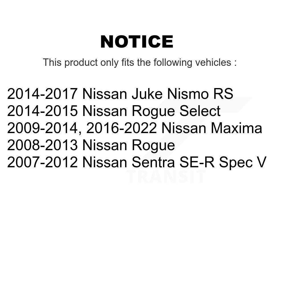 Ceramic Brake Pads Front Rear Kit For Nissan Rogue Sentra Maxima Juke Select