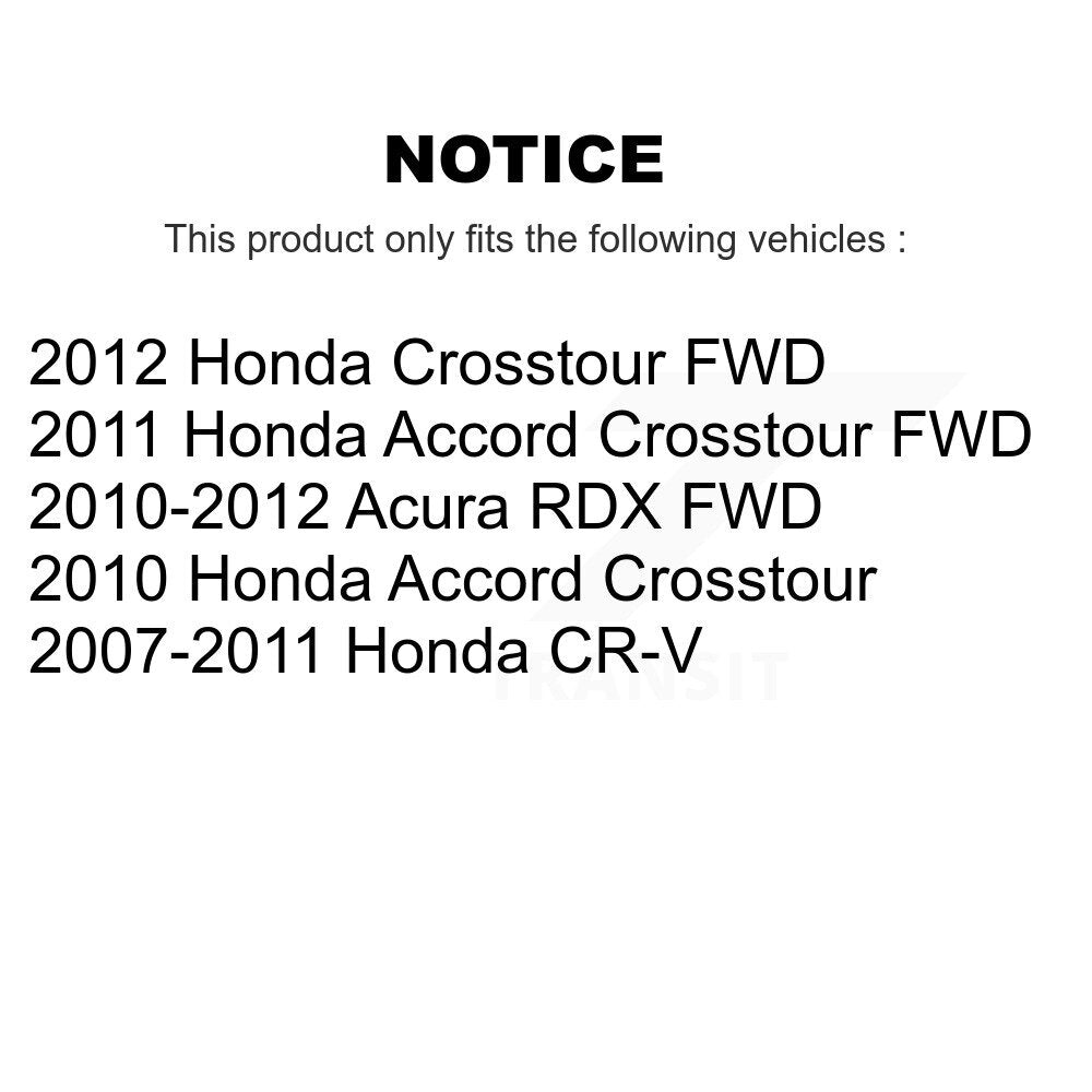 Ceramic Brake Pads Front Rear Kit For Honda CR-V Acura RDX Accord Crosstour