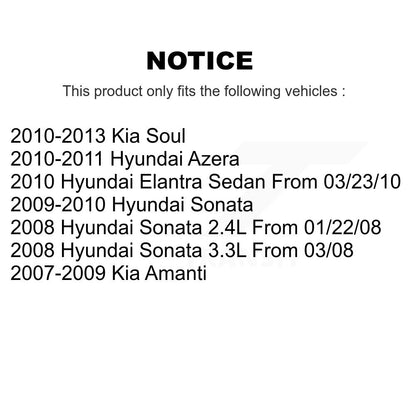 Ceramic Brake Pads Front Rear Kit For Kia Hyundai Soul Elantra Sonata Amanti