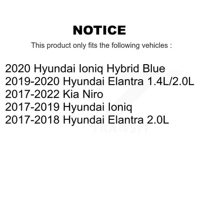 Ceramic Brake Pads Front Rear Kit For Hyundai Elantra Ioniq Kia Niro