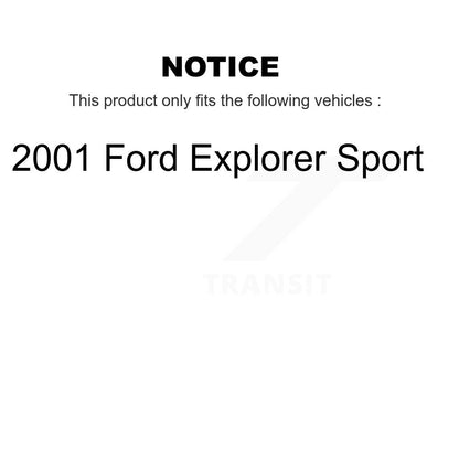 Ceramic Brake Pads Front Rear Kit For 2001 Ford Explorer Sport