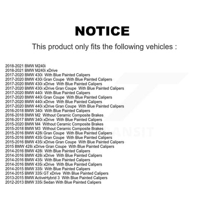 Ceramic Brake Pads Front Rear Kit For BMW 340i xDrive 435i M4 440i Gran Coupe M2