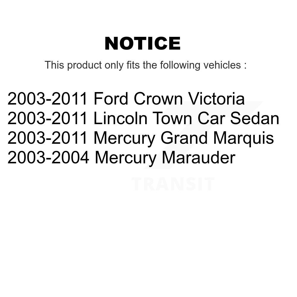 Ceramic Brake Pads Front Rear Kit For Ford Crown Victoria Lincoln Town Car Grand