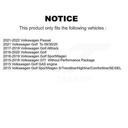 Ceramic Brake Pads Front Rear Kit For Volkswagen Golf SportWagen GTI Alltrack