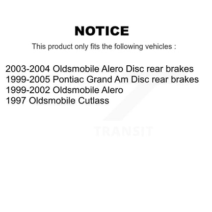 Ceramic Brake Pads Front Rear Kit For Pontiac Grand Am Oldsmobile Alero Cutlass