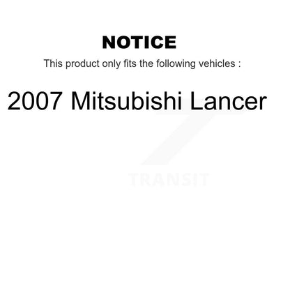 Ceramic Brake Pads Front Rear Kit For 2007 Mitsubishi Lancer