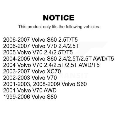 Ceramic Brake Pads Front Rear Kit For Volvo S60 XC70 V70 S80