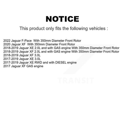 Ceramic Brake Pads Front Rear Kit For Jaguar Land Rover Range Velar XE F-Pace XF