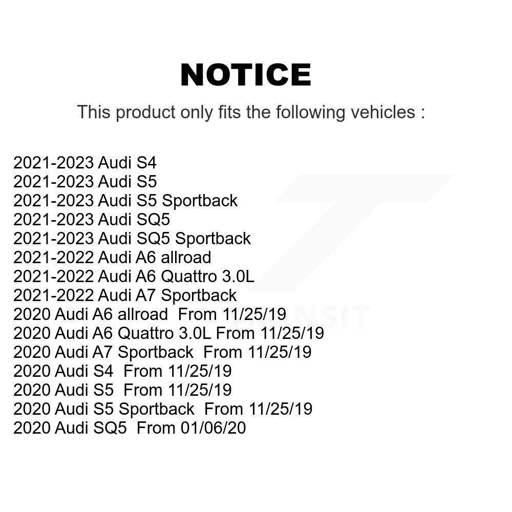 Ceramic Brake Pads Front Rear Kit For Audi S5 SQ5 Sportback S4 A6 Quattro A7