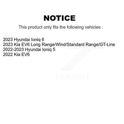 Ceramic Brake Pads Front Rear Kit For Hyundai Ioniq 5 Kia EV6 6