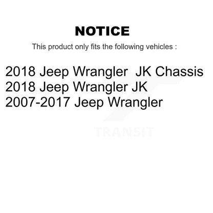 Coated Drilled Slotted Disc Brake Rotors Rear Pair For Jeep Wrangler JK