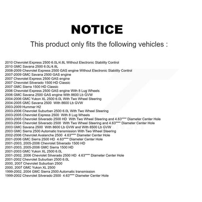 Drill Slot Brake Rotor Front Rear Kit For Chevrolet GMC Sierra 2500 HD Silverado