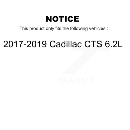 Coat Drill Slot Disc Brake Rotors Front Rear Kit For 2017-2019 Cadillac CTS 6.2L