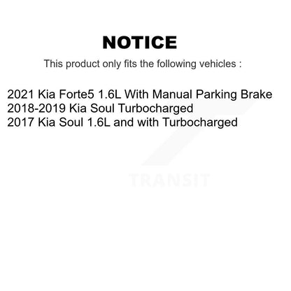 Coated Drilled Slotted Disc Brake Rotors Front Rear Kit For Kia Soul Forte5