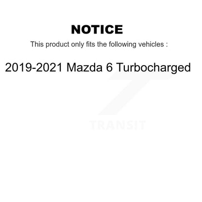 Drilled Slot Disc Brake Rotors Front Rear Kit For 2019-2021 Mazda 6 Turbocharged