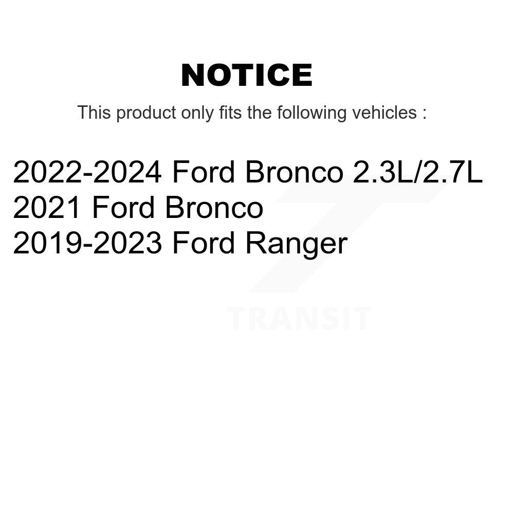 Coated Drilled Slotted Disc Brake Rotors Front Pair For Ford Ranger Bronco
