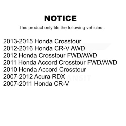 Drilled Slot Brake Rotor & Ceramic Pad Front Kit For Honda CR-V Acura RDX Accord