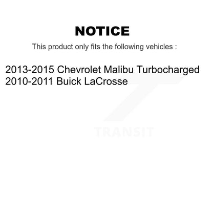 Ceramic Pad & Drilled Slot Brake Rotor Front Rear Kit For Chevrolet Malibu Buick
