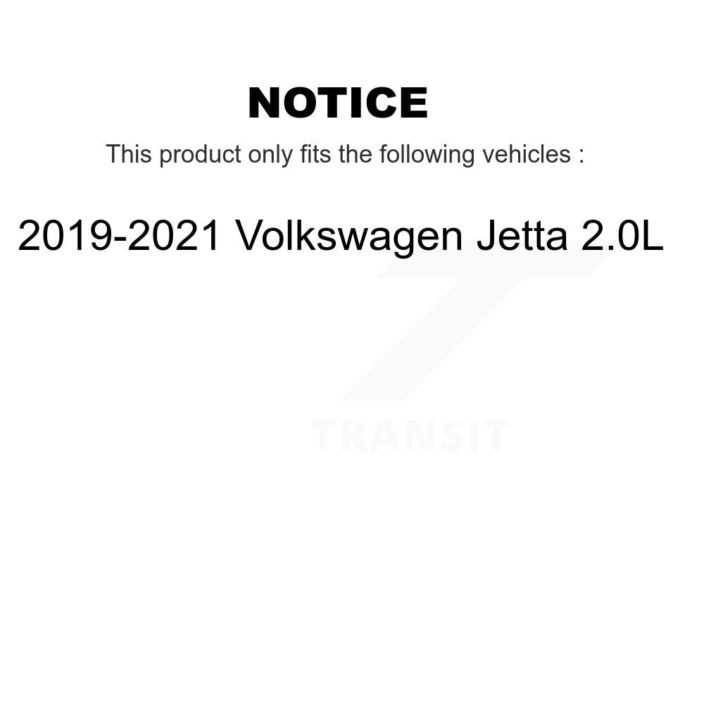 Ceramic Pad Drill Slot Disc Brake Rotor Front Rear Kit For Volkswagen Jetta 2.0L