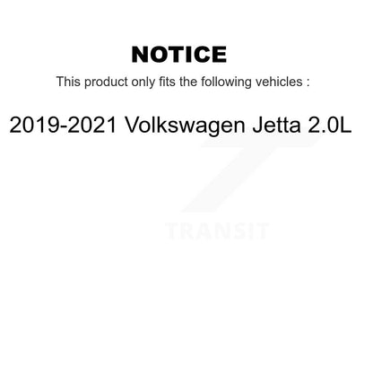 Ceramic Pad Drill Slot Disc Brake Rotor Front Rear Kit For Volkswagen Jetta 2.0L