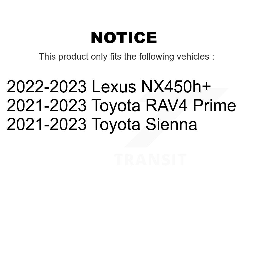Ceramic Pad Drilled Slot Brake Rotor Front Rear Kit For Toyota Sienna RAV4 Prime