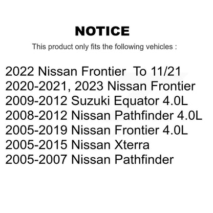 Drill Slot Disc Brake Rotor Ceramic Pad Front Kit For Nissan Frontier Pathfinder