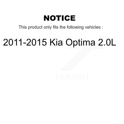 Drill Slot Disc Brake Rotors Ceramic Pad Front Kit For 2011-2015 Kia Optima 2.0L