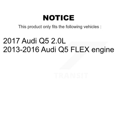 Coated Drilled Slotted Disc Brake Rotors And Ceramic Pads Front Kit For Audi Q5