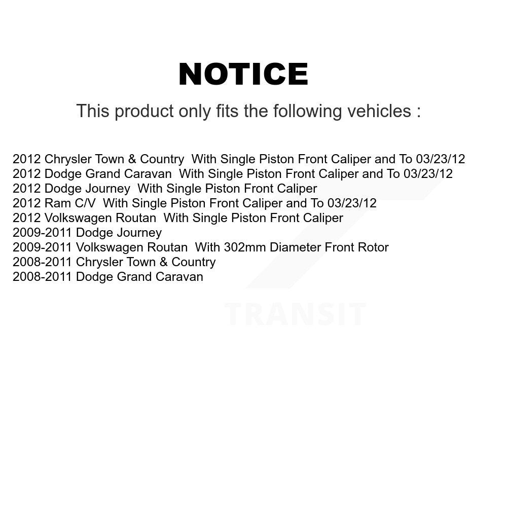 Drill Slot Brake Rotor Ceramic Pad Front Rear Kit For Dodge Grand Caravan Town &