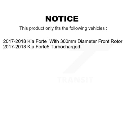 Coated Drill Slot Disc Brake Rotor Ceramic Pad Front Rear Kit For Kia Forte Koup