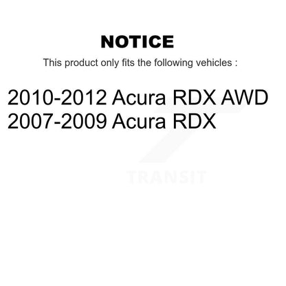 Coated Drilled Slotted Disc Brake Rotor Ceramic Pad Front Rear Kit For Acura RDX