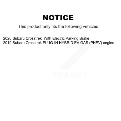 Coated Drilled Slot Disc Brake Rotor & Ceramic Pad Rear Kit For Subaru Crosstrek