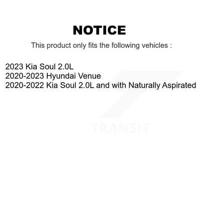 Drilled Slot Disc Brake Rotor & Ceramic Pad Front Kit For Hyundai Venue Kia Soul