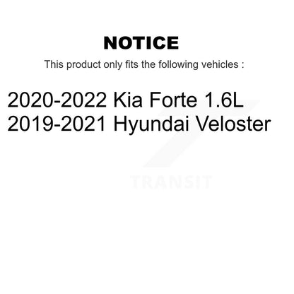 Drill Slot Disc Brake Rotors Ceramic Pad Rear Kit For Kia Forte Hyundai Veloster