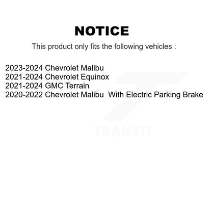 Drilled Slot Brake Rotors Ceramic Pad Rear Kit For Chevrolet Equinox GMC Terrain