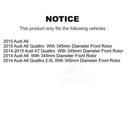 Drilled Slot Brake Rotor Semi-Metallic Pad Front Rear Kit For Audi A6 Quattro A7