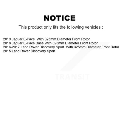 Drill Slot Brake Rotor Semi-Metallic Pad Front Rear Kit For Land Rover Discovery