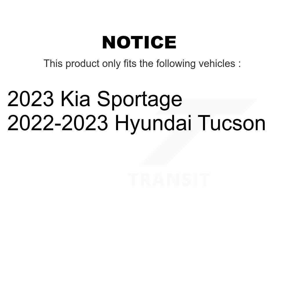 Drilled Slot Disc Brake Rotors Semi-Metallic Pad Rear Kit For Hyundai Tucson Kia