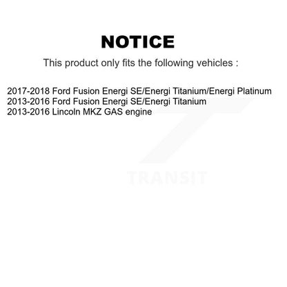 Drilled Slot Brake Rotor Semi-Metallic Pad Front Kit For Ford Fusion Lincoln MKZ