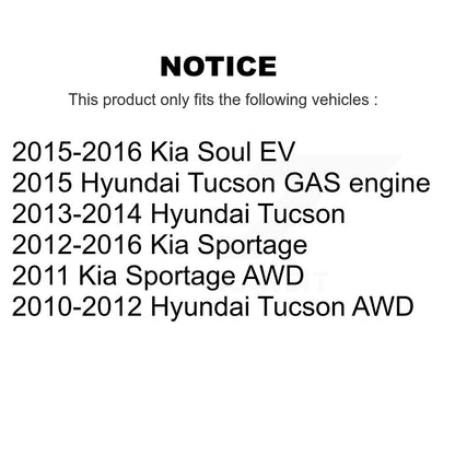 Drilled Slot Brake Rotor Semi-Metallic Pad Front Kit For Hyundai Tucson Kia Soul