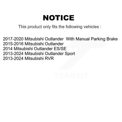 Drill Slot Brake Rotor Semi-Metallic Pad Front Rear Kit For Mitsubishi RVR Sport