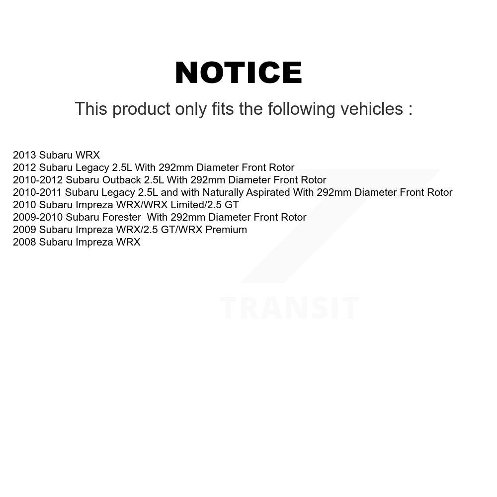 Drilled Slot Brake Rotor Semi-Metallic Pad Front Rear Kit For Subaru Outback WRX