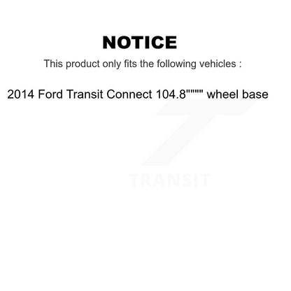Drill Slot Brake Rotor Semi-Metallic Pad Front Rear Kit For Ford Transit Connect