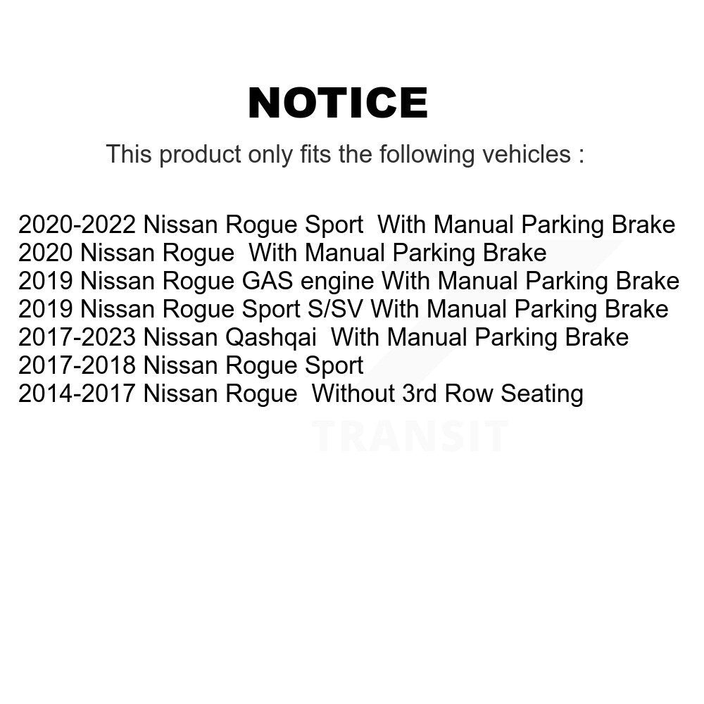 Drilled Slot Brake Rotor Semi-Metallic Pad Front Rear Kit For Nissan Rogue Sport