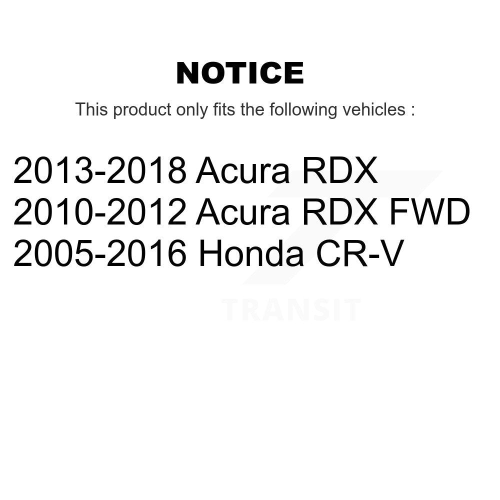 Drill Slot Disc Brake Rotors Semi-Metallic Pad Rear Kit For Honda CR-V Acura RDX