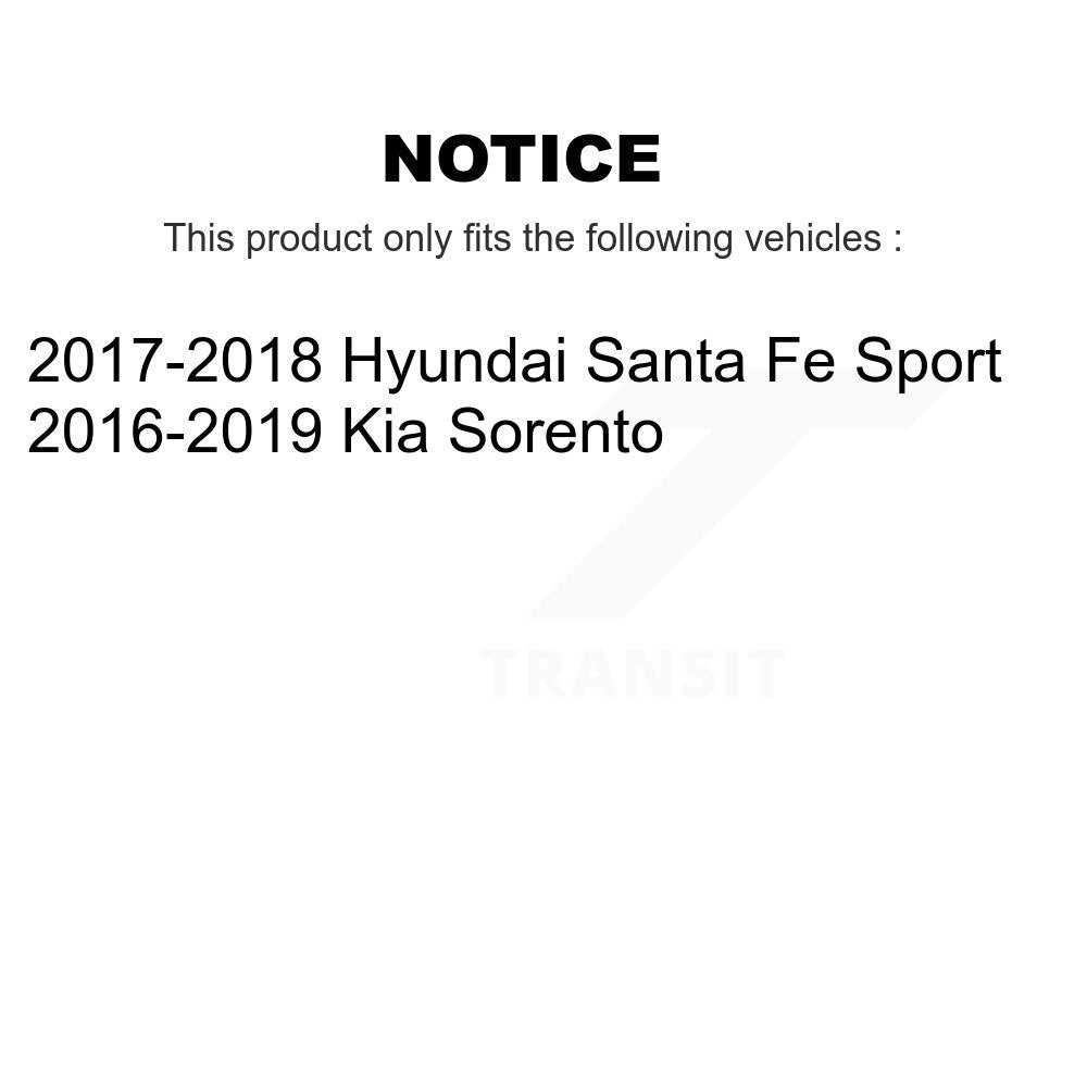 Drill Slot Brake Rotors Semi-Metallic Pad Front Rear Kit For Kia Sorento Hyundai