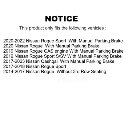 Drill Slot Brake Rotor Ceramic Pad Front Rear Kit For Nissan Rogue Sport Qashqai